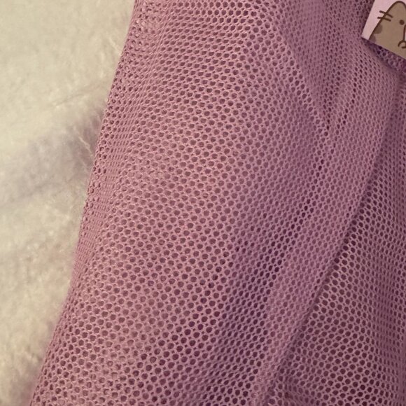 Pusheen Box exclusive ice cream fan club mesh purple beach tote bag NWT - Picture 3 of 8